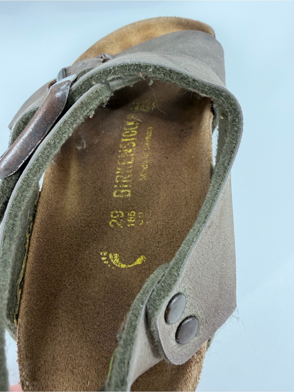 Birkenstock Kids New York Double Strap Mocha Sandals Size 29 - Picture 8 of 9